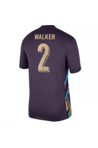 Engeland Kyle Walker #2 Voetbaltruitje Uit tenue EK 2024 Korte Mouw